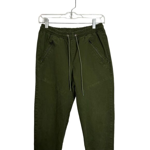 Killion Brand Twill Tracker Pants Olive Green Medium Joggers Zippered Moto - Picture 7 of 10